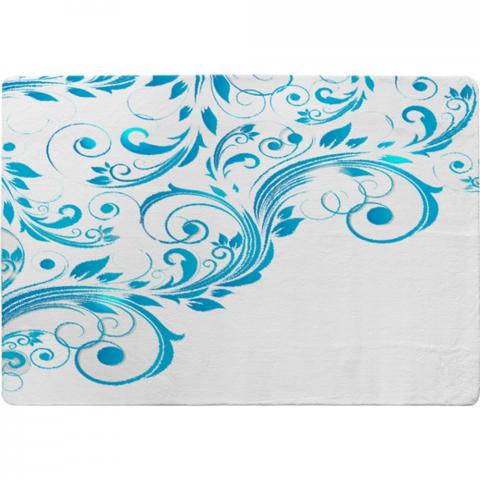 Swirls Designer Rug - Blue / 150cm