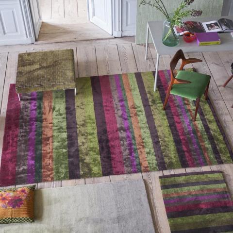 Tanchoi Rugs in Berry by Designers Guild