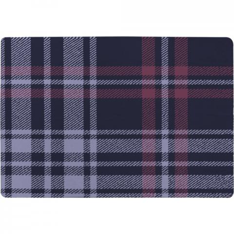 Tartan Plaid Pattern Designer Rug - Blue / 150cm