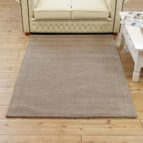 Taupe SM Large wool plain 