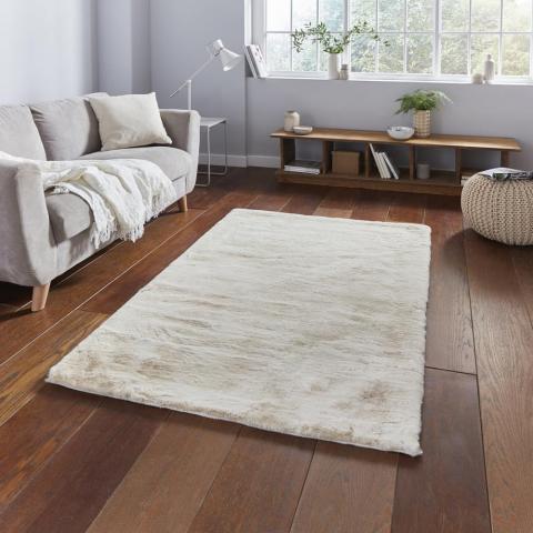 Teddy Shaggy Rugs in Beige