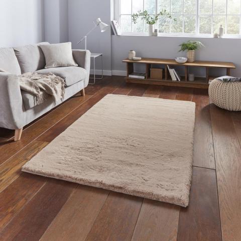 Teddy Shaggy Rugs in Mink