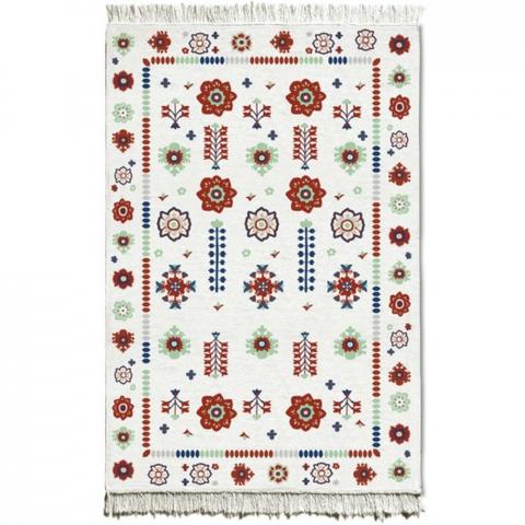 The Mia Floral Kilim Rug - 180 cm x 120 cm - Multicolour