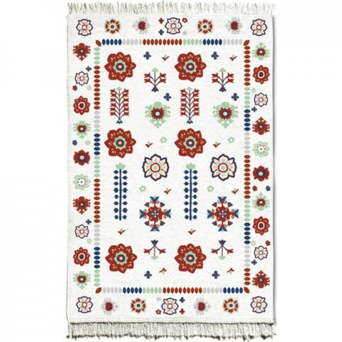 The Mia Floral Kilim Rug  - Multicolour