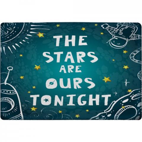 The Stars Are Ours Tonight Designer Rug - Blue / 150cm