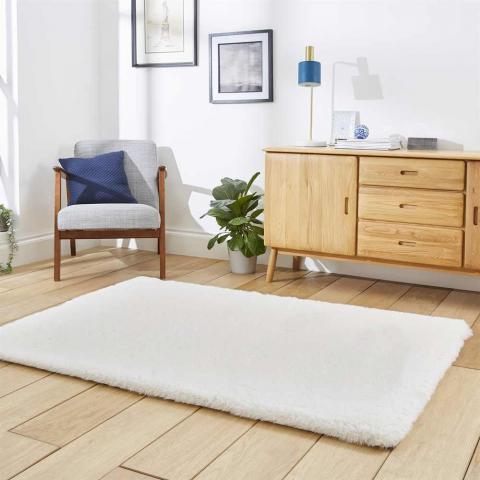 Thick Fluffy Rug Super Teddy Ivory 