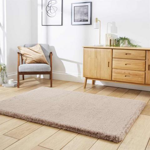 Thick Fluffy Rug Super Teddy Mink 