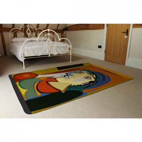 Thinking Woman Designer Rug - Orange / 230cm