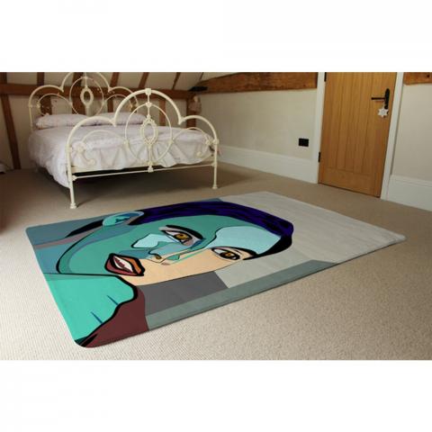 Thoughtful Boy Designer Rug - Blue / 230cm