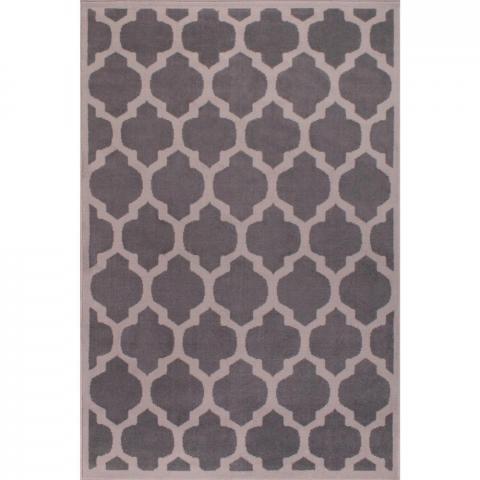 Tiles Trellis Rugs in Grey