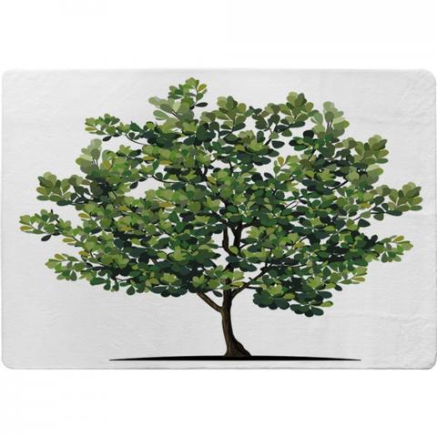 Tree Designer Rug - Green / 200cm