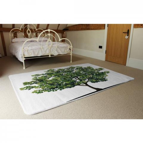 Tree Designer Rug - Green / 230cm