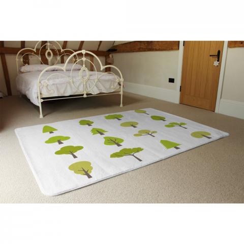 Tree Illustrations Designer Rug - Green / 230cm