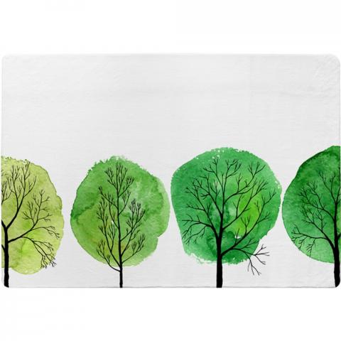 Trees Designer Rug - Green / 200cm