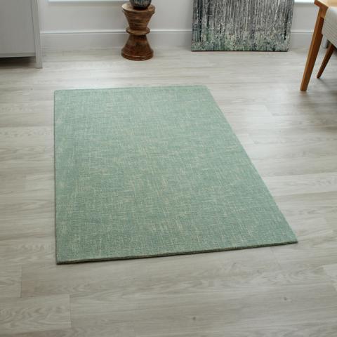 Tweed Rugs Duck Egg 