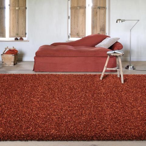 Twilight Shaggy Rugs 39001 1188 Terracotta