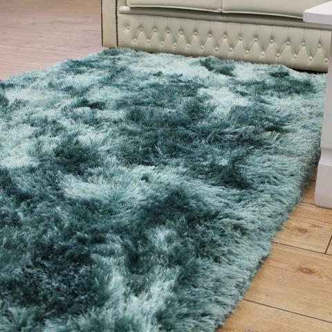 Ultra Thick Plush Shaggy Rugs Ocean 