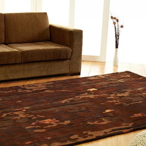 Unique Earth Rugs in Brown