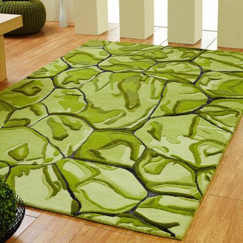 Unique Magestic Rugs in Green