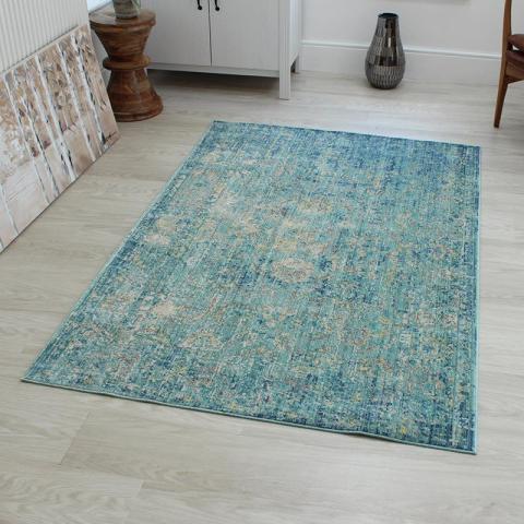 VE07 Faded Floral Rug 