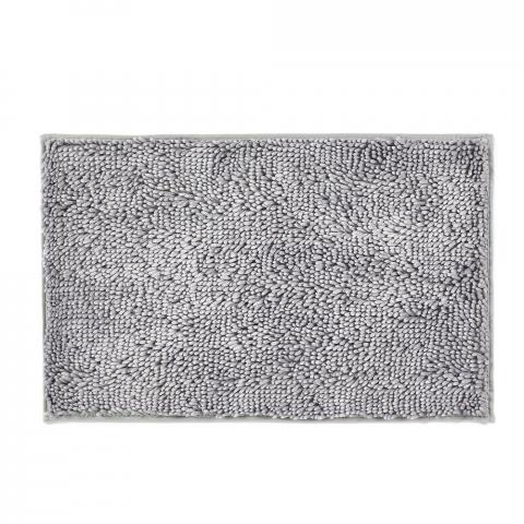 Velvet Noodle Bath Mats by Dip and Drip in Silver