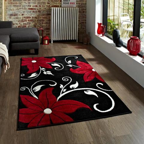 Verona OC15 Black Red Rug 