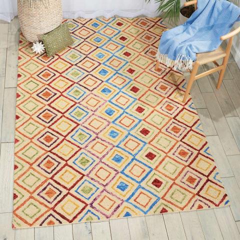 Vibrant Wool rug Ivory VIB01 