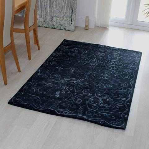 Victoria Floral Rug Midnight 