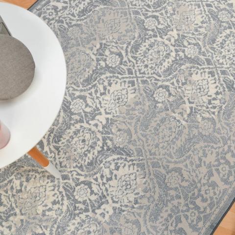 Victoriana Rugs in Denim Beige