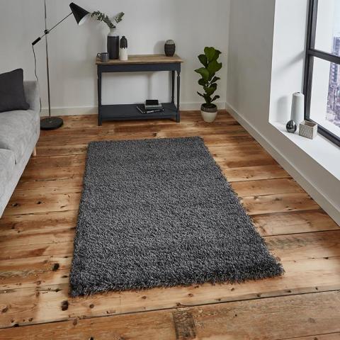 Vista 2236 Dark Grey Circle Rug 