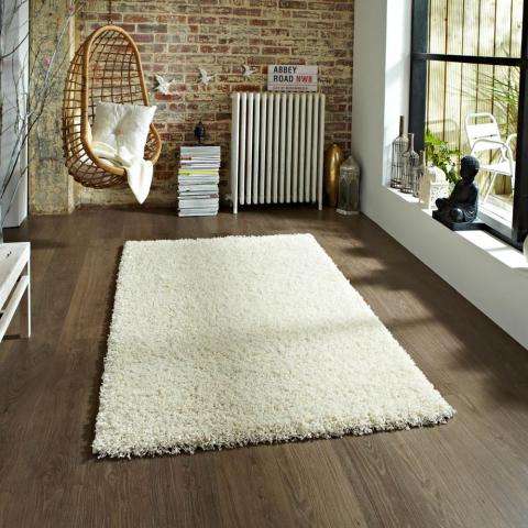 Vista Shaggy Rugs 2236 Cream