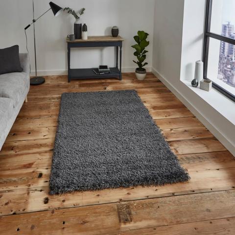 Vista Shaggy Rugs 2236 Dark Grey