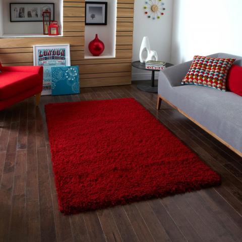 Vista Shaggy Rugs 2236 Red