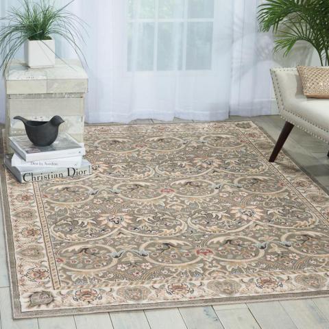 Walden Rugs WAL03 in Khaki Grey