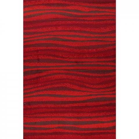 Waves Rugs in Red by Rugstyle