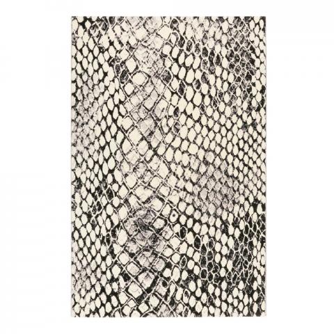 Weconhome Snake Rugs 0722 01 in Grey and Black