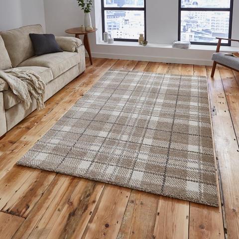 Wellness 6630 Sand Tartan Rug 