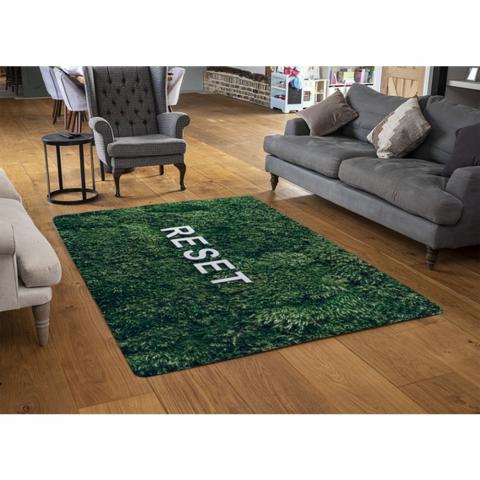 Wellness Reset Designer Rug - Green / 110cm