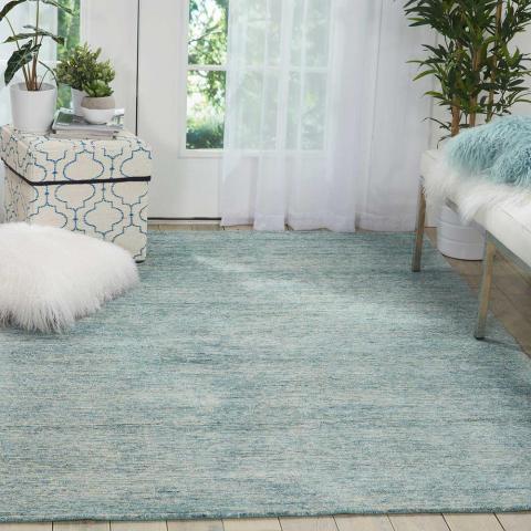 Weston Rugs WES01 by Nourison in Seafoam