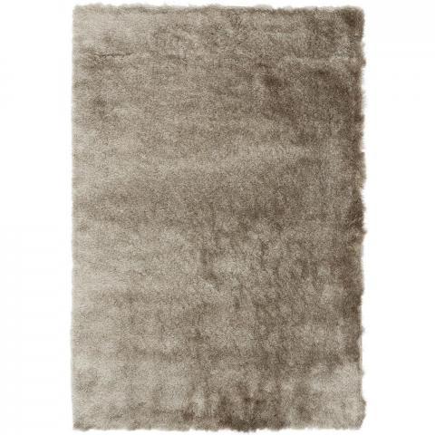 Whisper Shiney Shaggy Rugs in Mocha