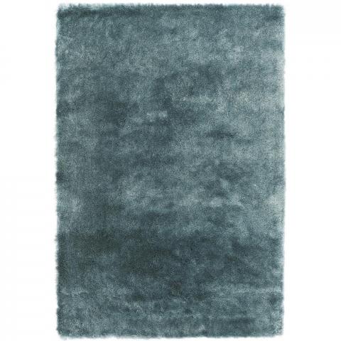 Whisper Shiney Shaggy Rugs in Aqua