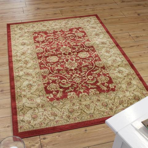 Windsor Rug 02 Red Cream 