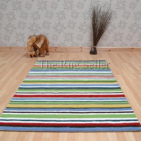 Wool Stripes Rugs in Summer