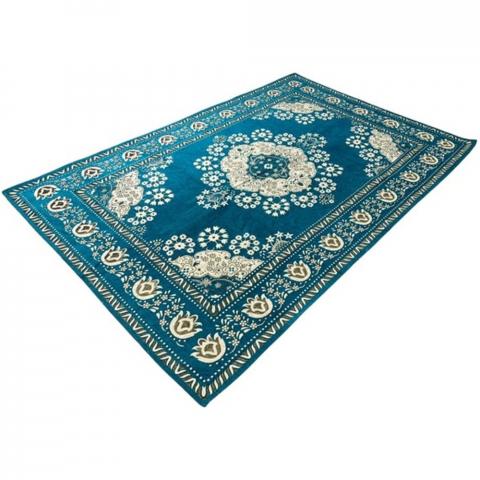 Woven Jacquard Chenille Rug 138x200cm - Teal