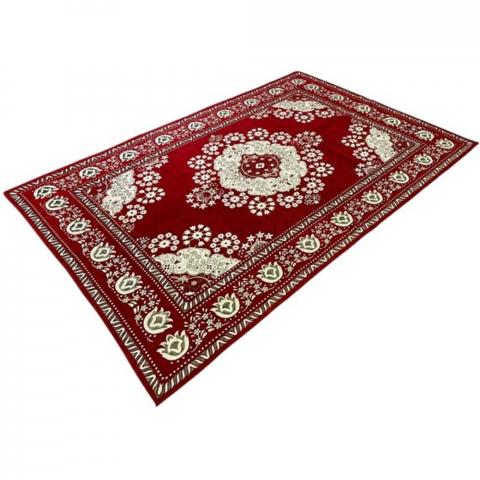 Woven Jacquard Chenille Rug 138x200cm - Red