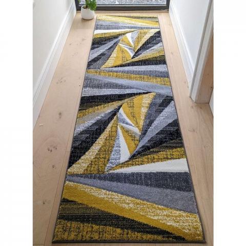 Yellow Splinter Area Rug - Boston - Yellow / 230cm / 3kg