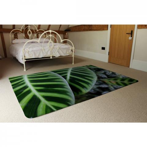 Yellow Structure In Exotic Jungle Setting Designer Rug - Green / 230cm