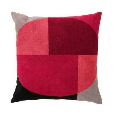 Zodiac Geometric Cushion in Pink Grey