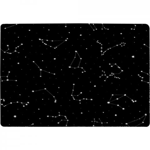 Zodiacal Constellations Designer Rug - Black / 150cm